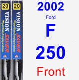 Front Wiper Blade Pack for 2002 Ford F-250 - Vision Saver