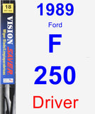 Driver Wiper Blade for 1989 Ford F-250 - Vision Saver