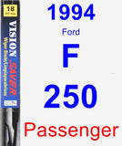 Passenger Wiper Blade for 1994 Ford F-250 - Vision Saver