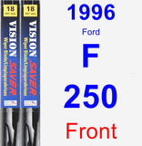 Front Wiper Blade Pack for 1996 Ford F-250 - Vision Saver