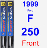 Front Wiper Blade Pack for 1999 Ford F-250 - Vision Saver