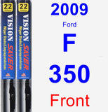 Front Wiper Blade Pack for 2009 Ford F-350 - Vision Saver