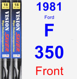 Front Wiper Blade Pack for 1981 Ford F-350 - Vision Saver