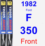 Front Wiper Blade Pack for 1982 Ford F-350 - Vision Saver