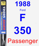 Passenger Wiper Blade for 1988 Ford F-350 - Vision Saver