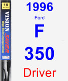 Driver Wiper Blade for 1996 Ford F-350 - Vision Saver