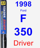 Driver Wiper Blade for 1998 Ford F-350 - Vision Saver