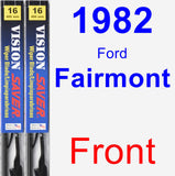 Front Wiper Blade Pack for 1982 Ford Fairmont - Vision Saver