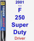 Driver Wiper Blade for 2001 Ford F-250 Super Duty - Vision Saver