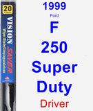 Driver Wiper Blade for 1999 Ford F-250 Super Duty - Vision Saver