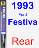 Rear Wiper Blade for 1993 Ford Festiva - Vision Saver