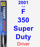 Driver Wiper Blade for 2001 Ford F-350 Super Duty - Vision Saver