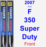 Front Wiper Blade Pack for 2007 Ford F-350 Super Duty - Vision Saver