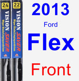 Front Wiper Blade Pack for 2013 Ford Flex - Vision Saver