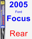 Rear Wiper Blade for 2005 Ford Focus - Vision Saver