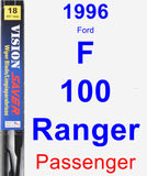 Passenger Wiper Blade for 1996 Ford F-100 Ranger - Vision Saver