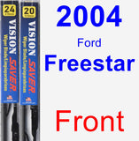 Front Wiper Blade Pack for 2004 Ford Freestar - Vision Saver