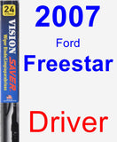 Driver Wiper Blade for 2007 Ford Freestar - Vision Saver