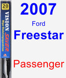 Passenger Wiper Blade for 2007 Ford Freestar - Vision Saver