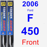 Front Wiper Blade Pack for 2006 Ford F-450 - Vision Saver