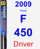 Driver Wiper Blade for 2009 Ford F-450 - Vision Saver