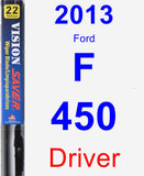 Driver Wiper Blade for 2013 Ford F-450 - Vision Saver