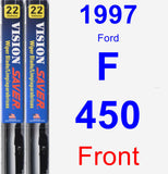 Front Wiper Blade Pack for 1997 Ford F-450 - Vision Saver