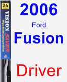 Driver Wiper Blade for 2006 Ford Fusion - Vision Saver