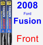 Front Wiper Blade Pack for 2008 Ford Fusion - Vision Saver