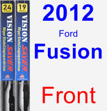 Front Wiper Blade Pack for 2012 Ford Fusion - Vision Saver