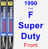 Front Wiper Blade Pack for 1990 Ford F Super Duty - Vision Saver