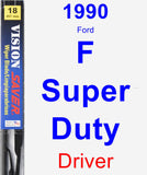 Driver Wiper Blade for 1990 Ford F Super Duty - Vision Saver