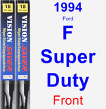 Front Wiper Blade Pack for 1994 Ford F Super Duty - Vision Saver