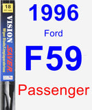 Passenger Wiper Blade for 1996 Ford F59 - Vision Saver