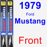 Front Wiper Blade Pack for 1979 Ford Mustang - Vision Saver