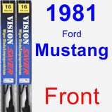 Front Wiper Blade Pack for 1981 Ford Mustang - Vision Saver