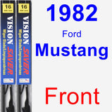 Front Wiper Blade Pack for 1982 Ford Mustang - Vision Saver