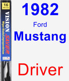 Driver Wiper Blade for 1982 Ford Mustang - Vision Saver