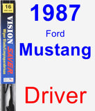 Driver Wiper Blade for 1987 Ford Mustang - Vision Saver