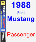 Passenger Wiper Blade for 1988 Ford Mustang - Vision Saver