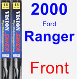 Front Wiper Blade Pack for 2000 Ford Ranger - Vision Saver