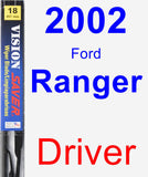 Driver Wiper Blade for 2002 Ford Ranger - Vision Saver