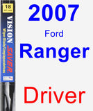 Driver Wiper Blade for 2007 Ford Ranger - Vision Saver