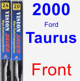 Front Wiper Blade Pack for 2000 Ford Taurus - Vision Saver