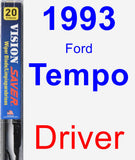 Driver Wiper Blade for 1993 Ford Tempo - Vision Saver