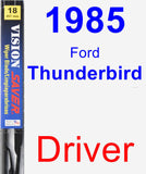 Driver Wiper Blade for 1985 Ford Thunderbird - Vision Saver