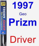 Driver Wiper Blade for 1997 Geo Prizm - Vision Saver