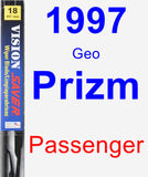 Passenger Wiper Blade for 1997 Geo Prizm - Vision Saver