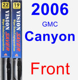 Front Wiper Blade Pack for 2006 GMC Canyon - Vision Saver