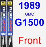 Front Wiper Blade Pack for 1989 GMC G1500 - Vision Saver